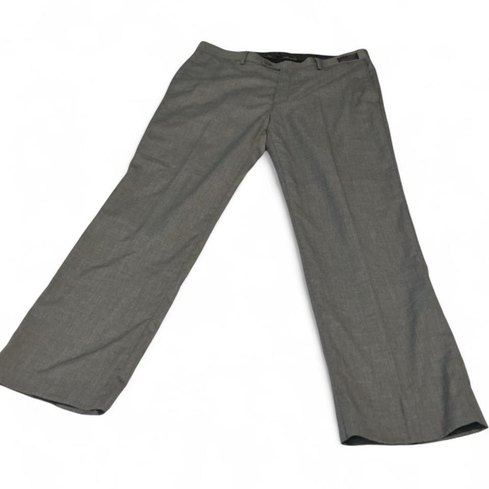 Marc Tulio Dress Pants Mens 38 Grey Microtech Performance Stretch PE0M